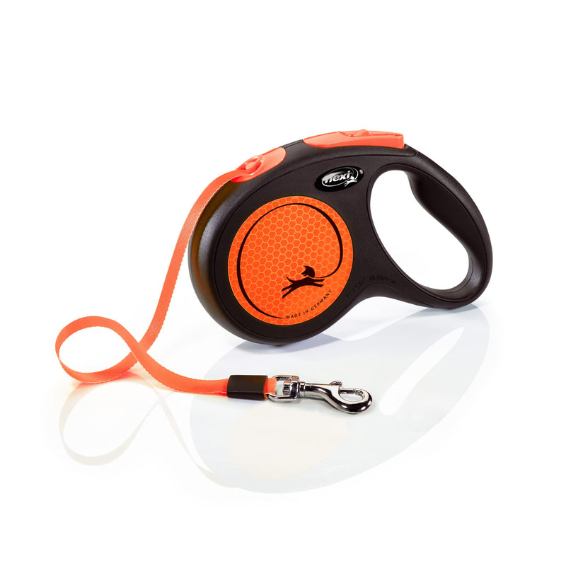 flexi New NEON neon orange strap 5 m multi 1 piece (pack of 1) - PawsPlanet Australia