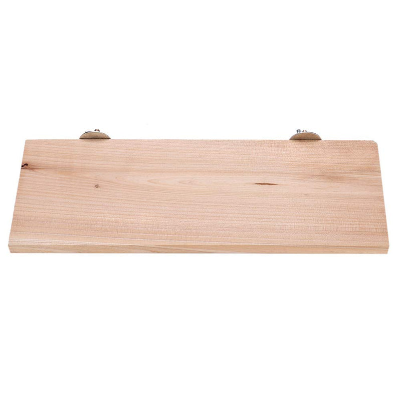 Fdit Wooden Pet Platform Rectangle Small Pets Animals Perch Board Parrot Stand Perch Board for Animal Cage Toy Accessories - PawsPlanet Australia