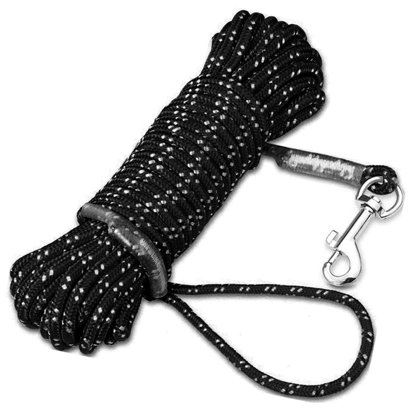 5M tow line, tow line for small dogs, training leash for dogs, dog running leash, dog leash, tow line for dogs, reflective tow line, training line for large dogs black, 5 - PawsPlanet Australia