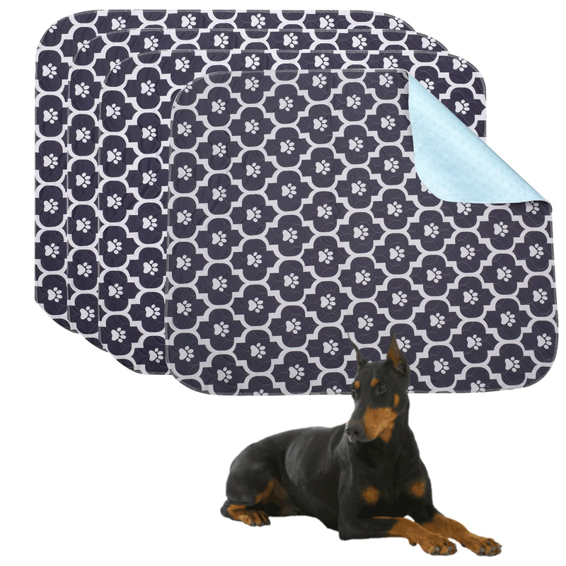 Geyecete Washable Dog Urination Pads Pack of 4, PIPI Mats for Dogs, Puppy Pad Training Pads Reusable, Absorbent Mats for Dogs, Cats, Rabbits, Guinea Pigs-S - PawsPlanet Australia