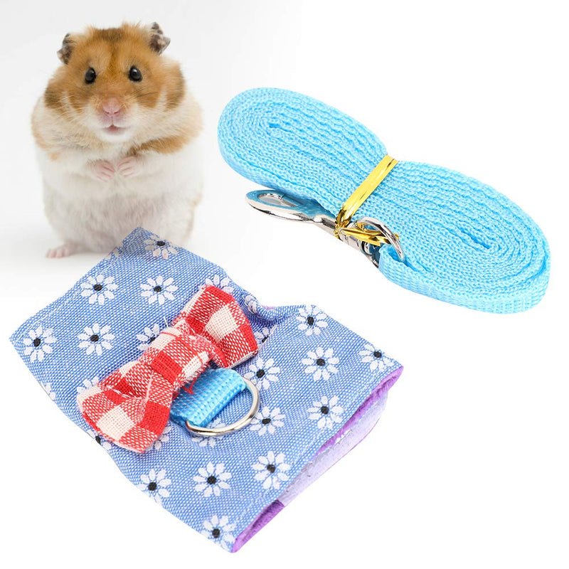 Small Pet Guinea Pig Rabbit Harness and Leash Pet Leash Harness Breathable Chest Strap Traction Rope for Bunny Hamster Guinea Pigs (Xs) - PawsPlanet Australia