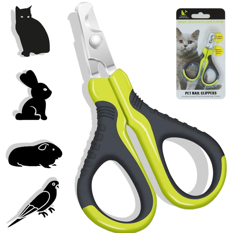 Alinana cat nail clippers for pets, cat nail clipper with unique 25 degree cutting head, professional cat claw scissors for small dogs, puppies, cats, rabbits, curved blade - PawsPlanet Australia