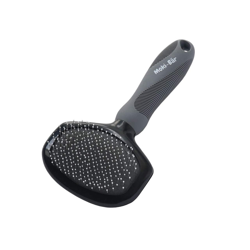Moki Bear Soft Brush Dog Brush Poodle with Protective Knobs for Particularly Sensitive Animals I Ideal for Non-shedding Dogs I Small S (Pack of 1) - PawsPlanet Australia