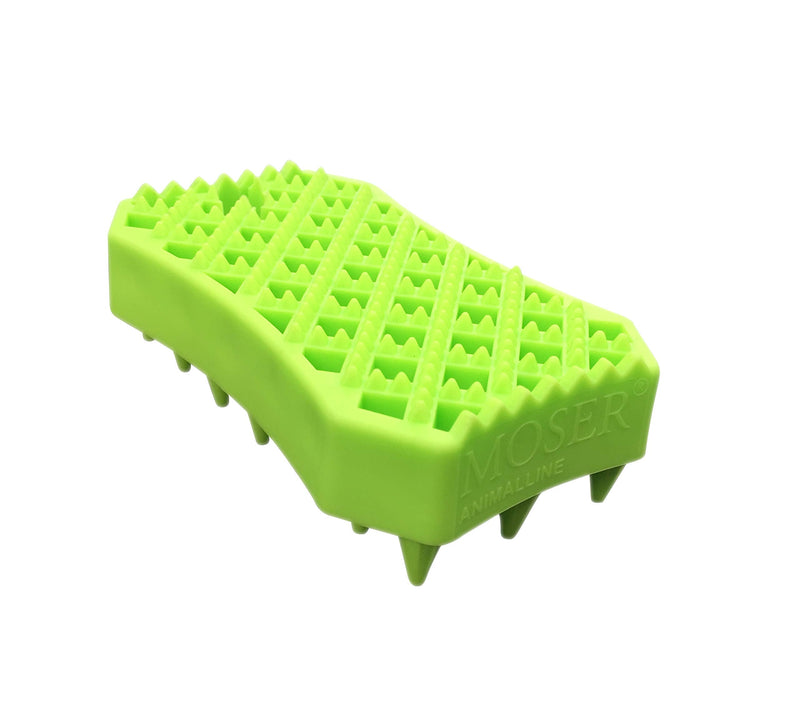 Moser 2999-7035 rubber brush Sheddy, green - PawsPlanet Australia