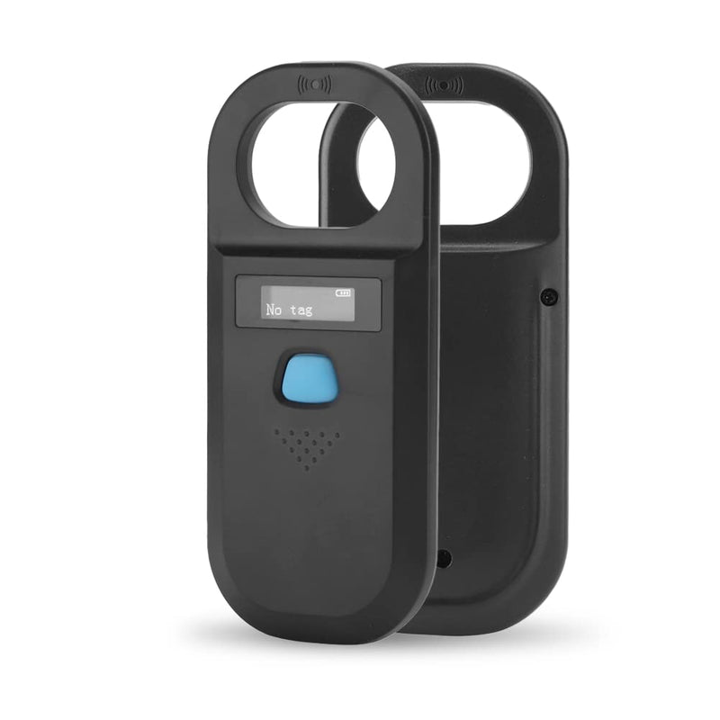 Plyisty Pet Microchip Reader Scanner, 134.2 kHz ISO11784 EMID/FDX-B Animal Pet Reader, Handheld Micro Chip Scanner Pet Tag Scanner (Black) Black - PawsPlanet Australia