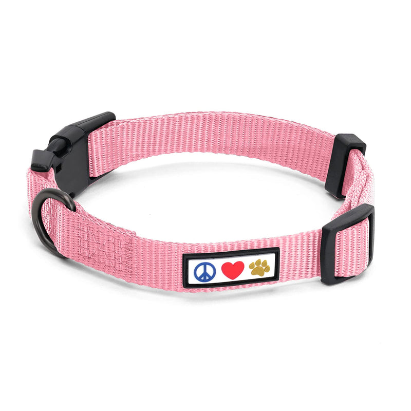 PAWTITAS dog collar for extra small dogs | Basic dog collar ideal for dogs of extra small breeds Cherry Blossom Pink Dog Collar Extra Small (XS) XS (Pack of 1) Pink Millennial ✅ Solid - PawsPlanet Australia