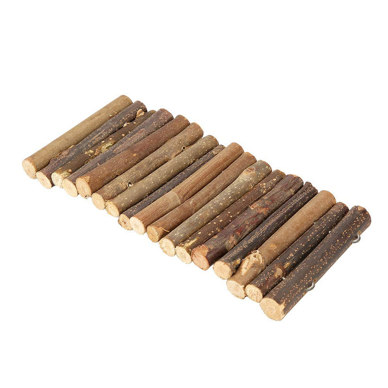 Fydun Branch Ladder Wooden Fun Bridge for Guinea Pig Hamster Mouse Rat Small Animal (S) S - PawsPlanet Australia