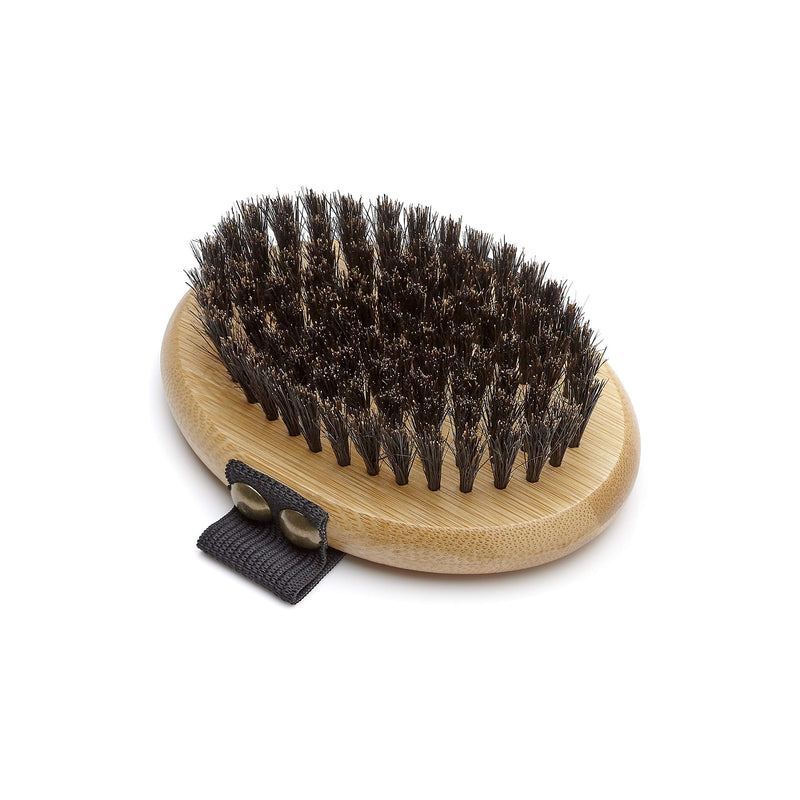 Mikki 6280001 Bamboo Hand Brush with Bristles for Smooth and Short Coats, Gentle Grooming Brush, for Dogs and Cats, Made from Sustainable Bamboo, 78g, Brown - PawsPlanet Australia