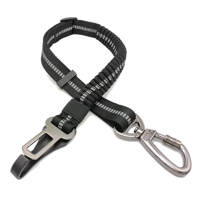 Dog Seat Belt, Universal Safety Harness for Dogs with Improved Carabiner, Adjustable Harness for Dogs with Anti-Shock Buffer (Pro) 1 Piece (Pack of 1) - PawsPlanet Australia