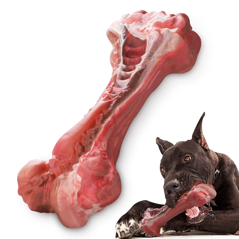 MASBRILL Dog Toy Indestructible Chew Toy for Large Medium Dogs, Robust Dog Toy for Aggressive Chewing, Interactive Natural Rubber Dog Toy for Boredom L Red-2 - PawsPlanet Australia