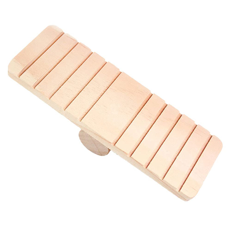 ANCLLO Swing Seesaw Toy for Pet Hamsters, Wooden Chew Climbing Pet Cage Accessories for Chinchilla Ferrets Rodents Small Animals, Gift for Small Animals, Mouse, Rats, Chinchilla, Gerbils - PawsPlanet Australia