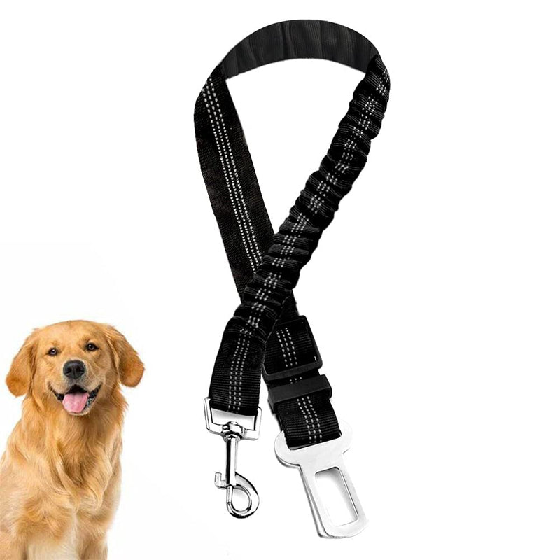 Dog belt car, elastic dog seat belt car made of nylon, adjustable dog leash car with shock absorption and carabiner for dogs and cats - PawsPlanet Australia