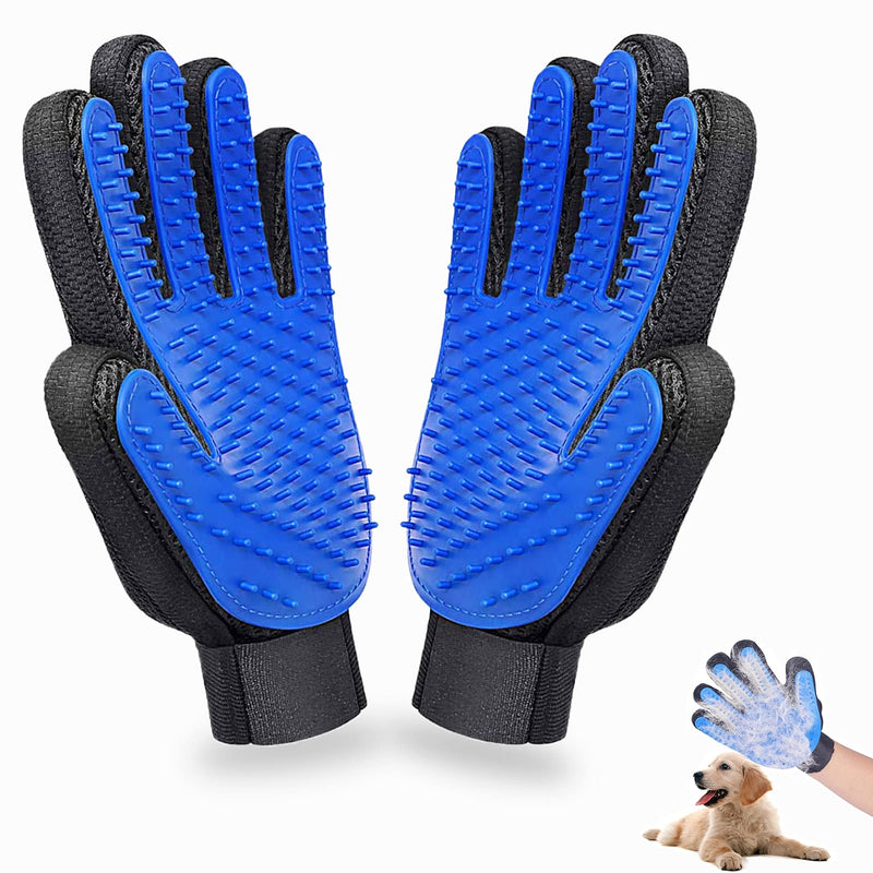 JINCHENG dog massage glove, grooming glove for pets, pet grooming glove, glove massage glove with improved five-finger design - perfect for dogs and cats (2) 2 - PawsPlanet Australia