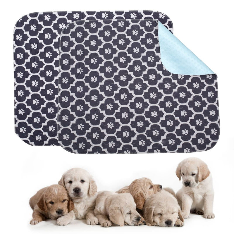 Geyecete Washable Dog Urination Pads Pack of 2, PIPI Mats for Dogs, Puppy Pad Training Pads Reusable, Absorbent Mats for Dogs, Cats, Rabbits, Guinea Pigs-S - PawsPlanet Australia