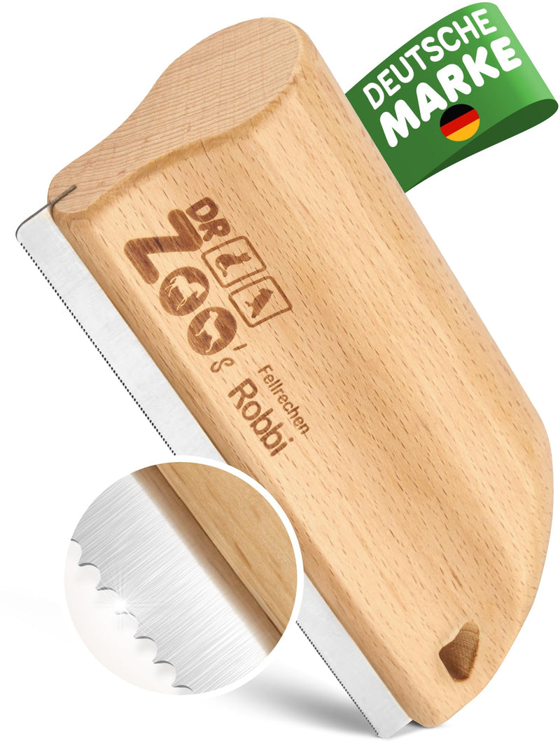 DR Zoo horse curry comb Robbi - the fur change helper for your horse - the best curry comb for horses in fur change wood - PawsPlanet Australia