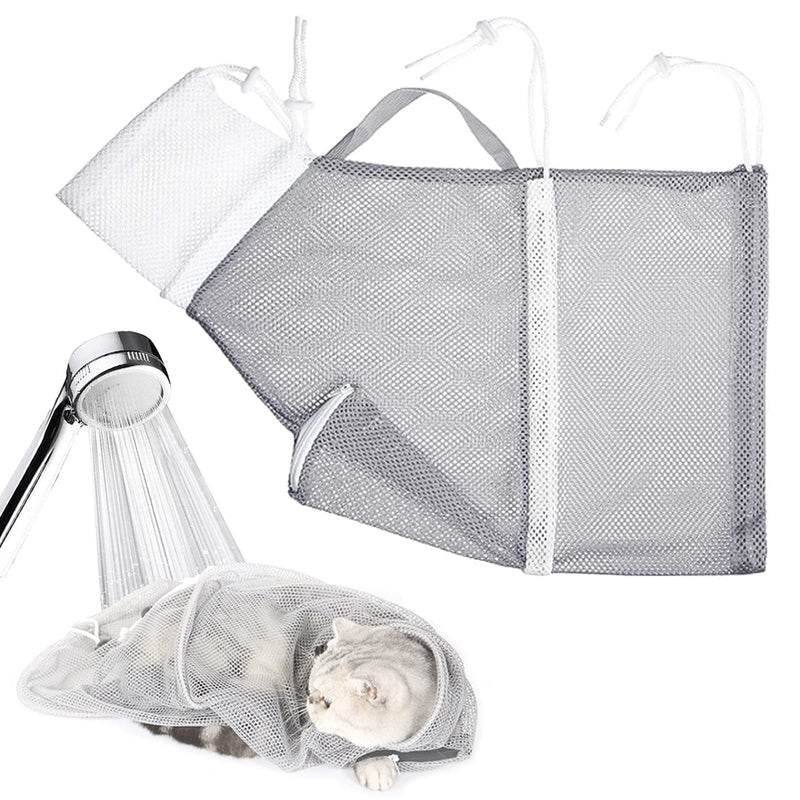 Cat Bath Bag Cat Bag for Bathing Cat Shower Cat Grooming Bag Cat Pet Bathing Showering Mesh Bag Anti-bite Taking a Bath Cutting Nails Brushing Your Teeth Medication and Injections - PawsPlanet Australia
