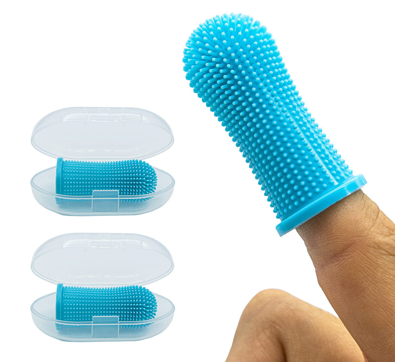 Dog toothbrush (set of 2) - dog toothbrush and cat toothbrush 360 degrees - dog toothbrush for small dogs, large dogs - finger cots dog dental care - dog toothbrush and cat toothbrush - PawsPlanet Australia
