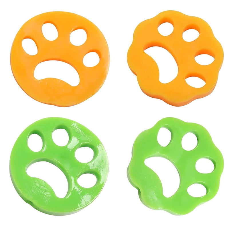 HONGECB Pet Hair Remover Washing Machine, Pet Hair Remover for Laundry, Pet Hair Remover, Washing Machine Hair Catcher Hair Removal for Dog Hair Cat Fur, Pack of 4, Yellow, Green A - PawsPlanet Australia