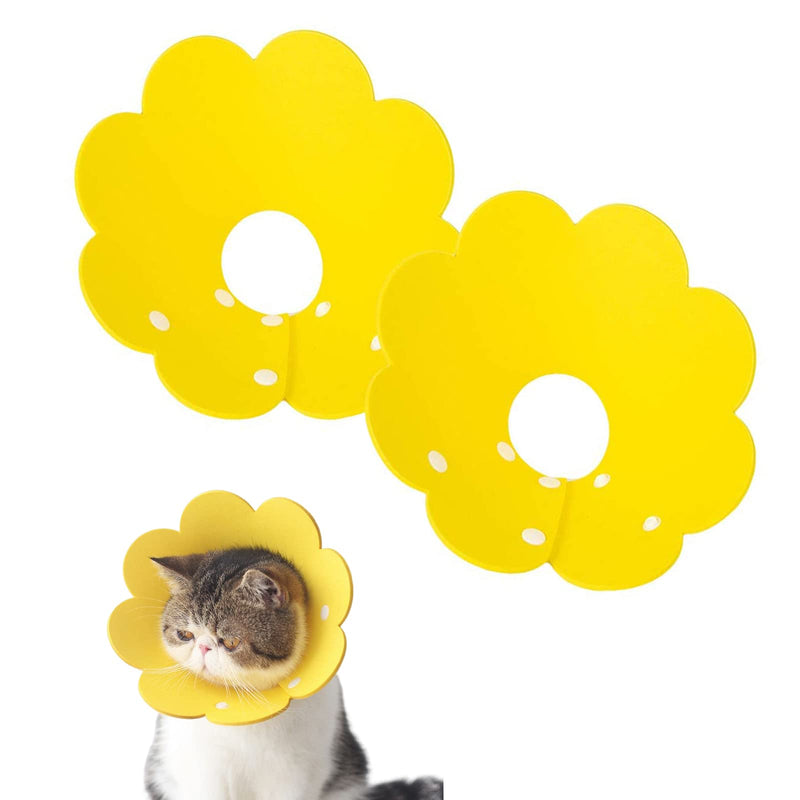 Pack of 2 protective collars, adjustable soft protective collars, cat pets, adjustable protective collars, pet protective collars, sponge protective collars, soft adjustable protective collars for pets - PawsPlanet Australia