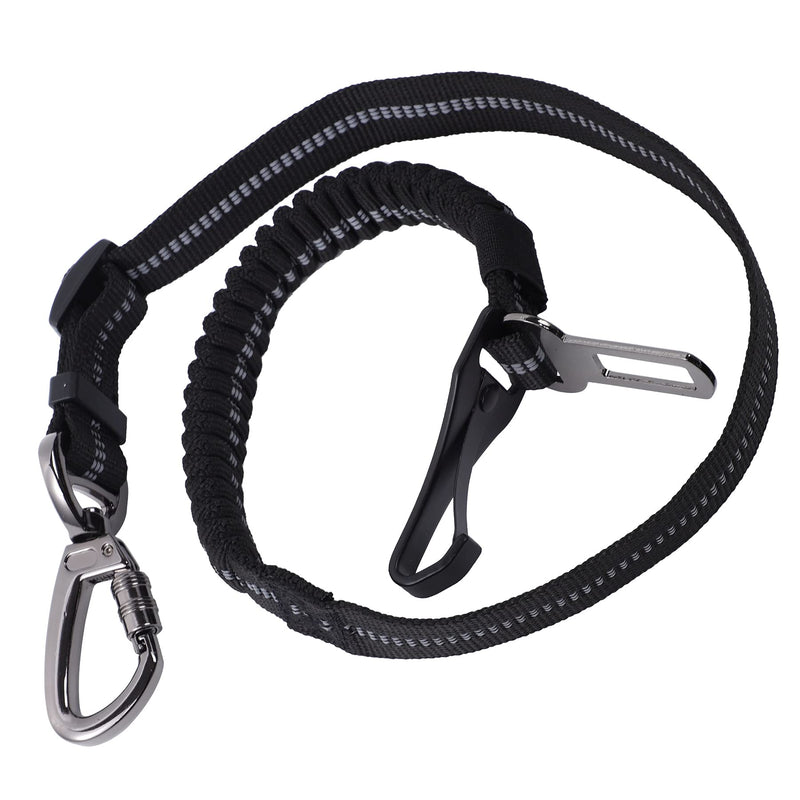 KARY dog belt for the car, car seat belt suitable for all dog breeds, dog car seat belt for seats and trunk, with reflective strips and slow chalk line (58cm-80cm) 58cm-80cm - PawsPlanet Australia