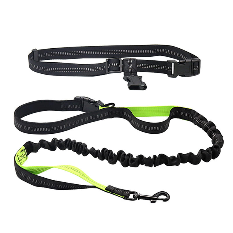 Ruiqas Hands Free Dog Leash Multifunctional Adjustable Waist Strap Bungee Leash Reflective Leash for Small Large Dogs Outdoor Walking Jogging - PawsPlanet Australia