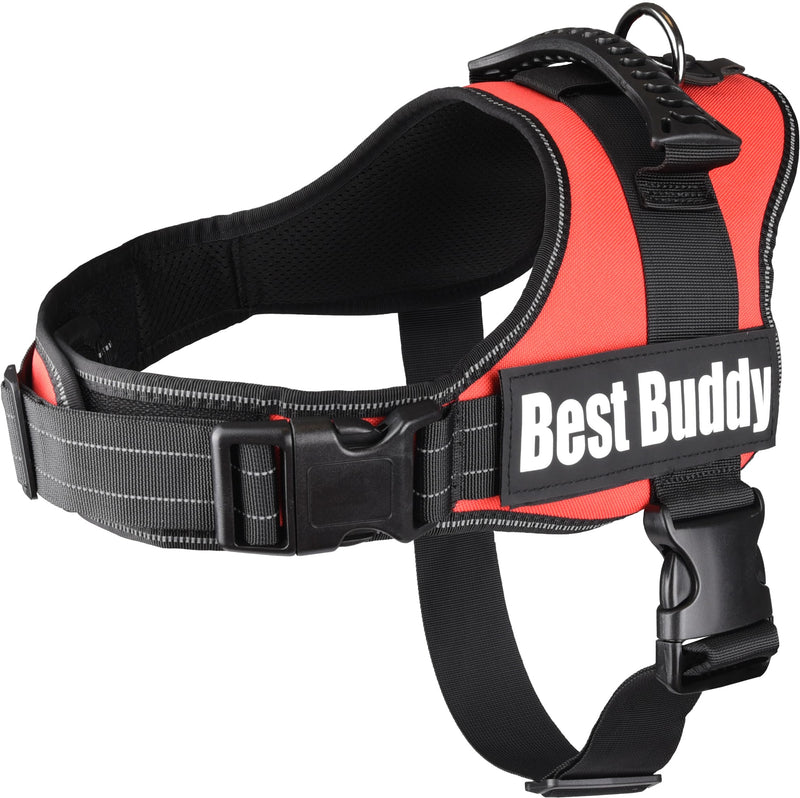 F Harness Best Buddy Pluto Red XXL 95-130 cm x 50 mm - PawsPlanet Australia
