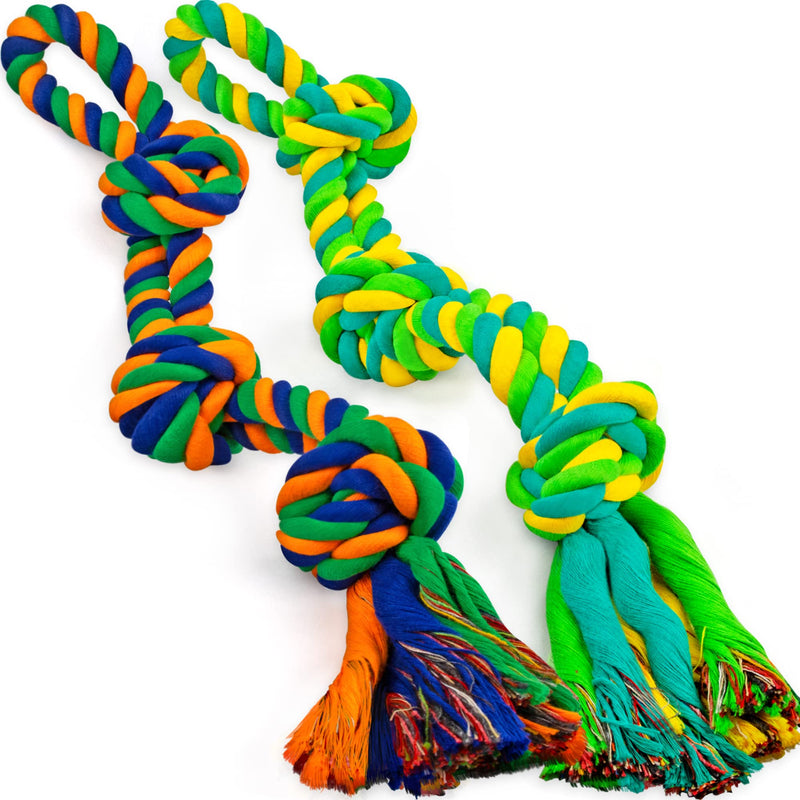 Chew Toys for Aggressive Chewers, Indestructible Dog Toys for Large Dogs, Aggressive Chewers, Heavy Duty Chew Toys for Puppies, Chew Toys for Boredom 2 PACK - PawsPlanet Australia