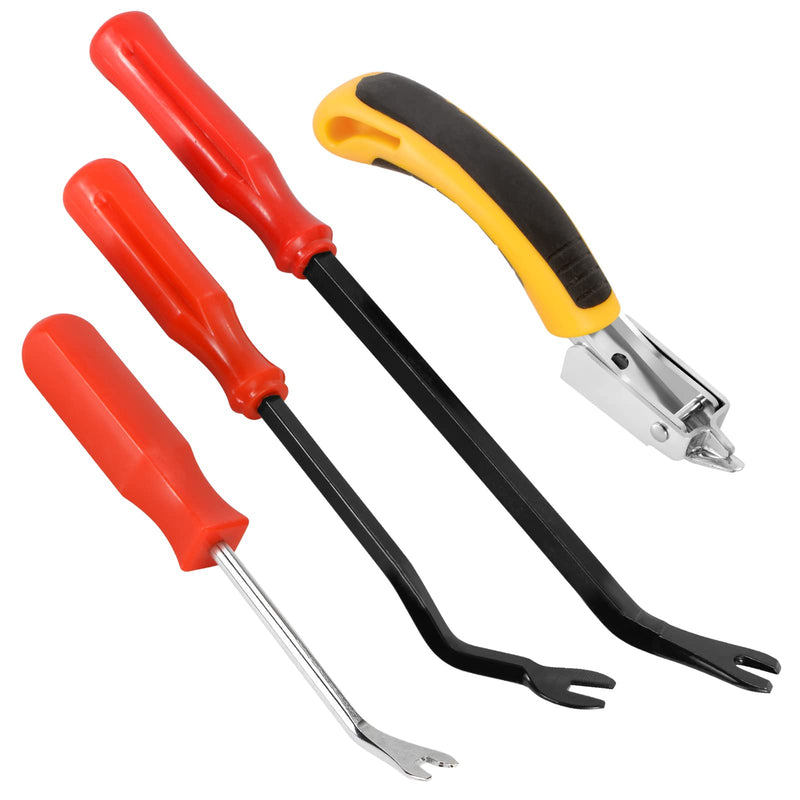 LUNEKUCK Pack of 4 staple removers with tack puller tool staple remover staple remover nail lifter upholstery staple lifter for removing all types of staples - PawsPlanet Australia