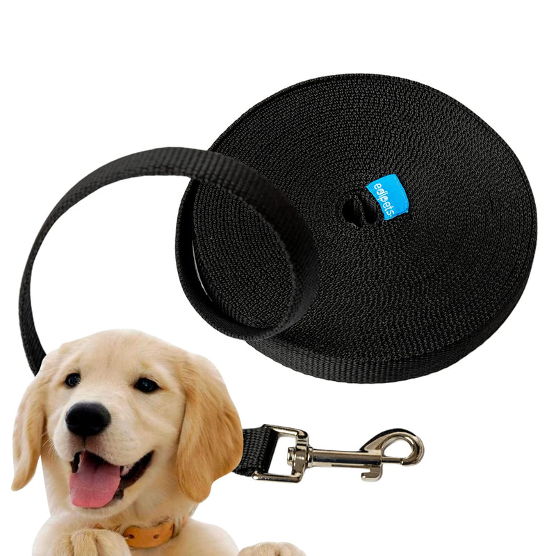 Edipets, drag leash for dogs, 1.5m / 3m / 5m / 10m / 15m, waterproof training leash for large to small dogs, robust dog leash (5 m, black) 5 metros - PawsPlanet Australia