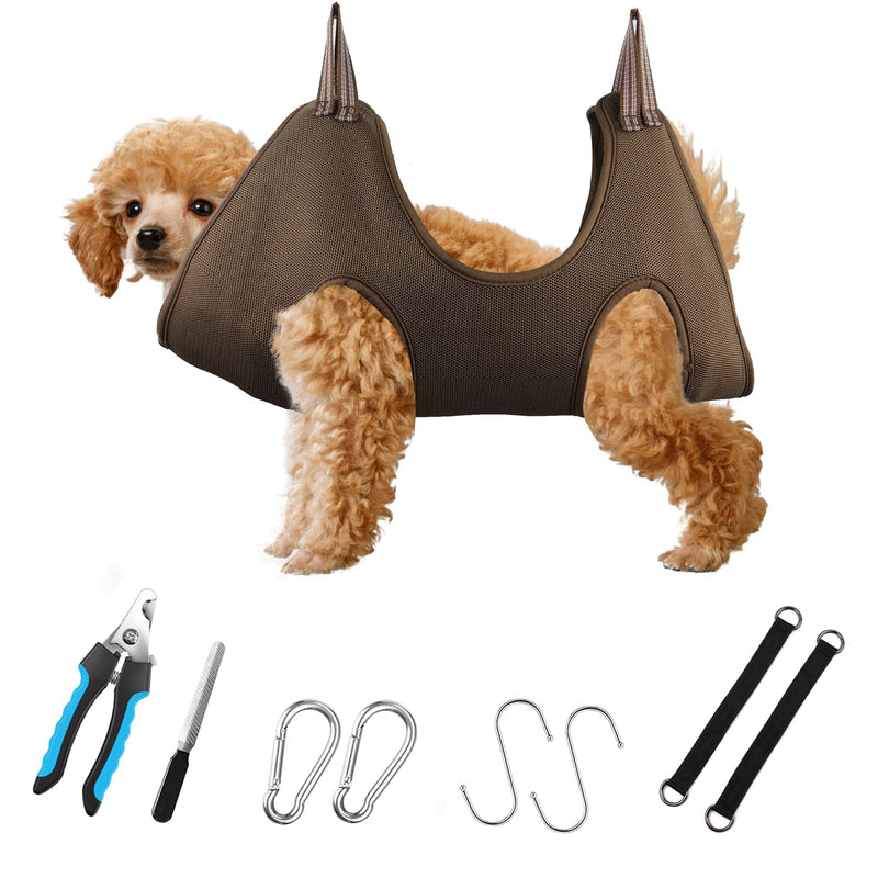DaizySight Dog Grooming Hammock Set for Small Dogs Claw Hairdresser - Size S, Hanging Harness for Nail Trimming, Claw Trimmer, Pet Grooming - PawsPlanet Australia