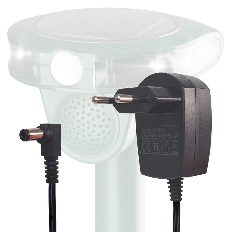 GRUNDIG ultrasonic solar animal repeller, cat deterrent, marten deterrent up to 8m range, motion detector, weatherproof IP44, NI-MH battery, frequency 13-60 kHz (1, charger) - PawsPlanet Australia