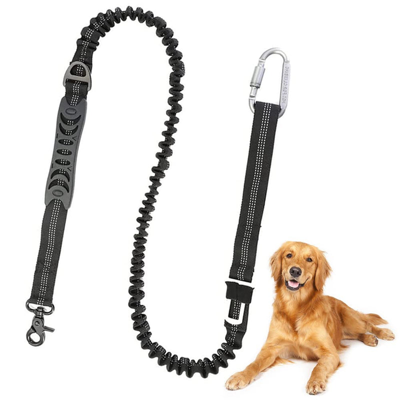 Car Seat Belt for Dogs, Adjustable Dog Safety Belt for Car, Dog Car Harnesses Belt, Dog Car Harness with Elastic Shock Absorption and Strong Carabiners (Black) - PawsPlanet Australia