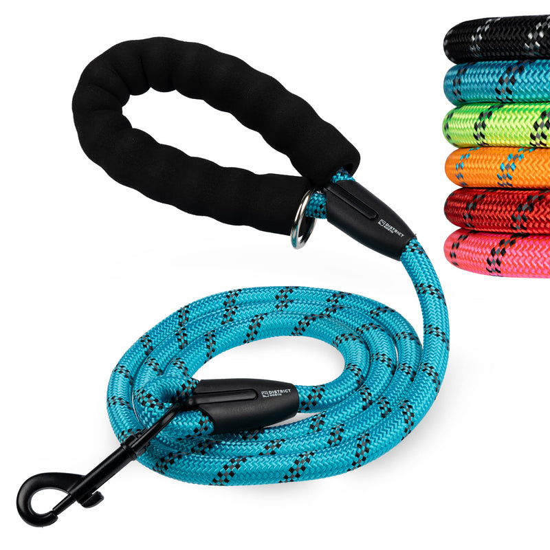 District North Reflective Dog Lead - 150cm Long Training Lead for Dogs - Comfortable Padded Lead Dog Leash - Class Dog Leads for Large Dogs (150cm, Blue) 150cm - PawsPlanet Australia