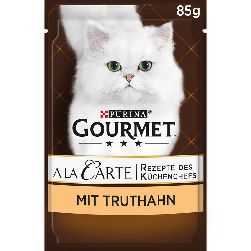PURINA Gourmet A la Carte wet cat food, with turkey and vegetables, pack of 26 (26 x 85g) 85 g (pack of 26) - PawsPlanet Australia
