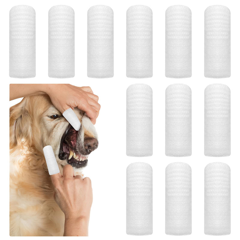 VOSSOT Dog Toothbrush Fingerling Reusable, Dental Care Dog, Dog Toothbrush Cat Toothbrushes-Fingers Toothbrushes, Washable Durable, Clean Pet Toothbrush Made of Knitted Fabric (Pack of 12) - PawsPlanet Australia