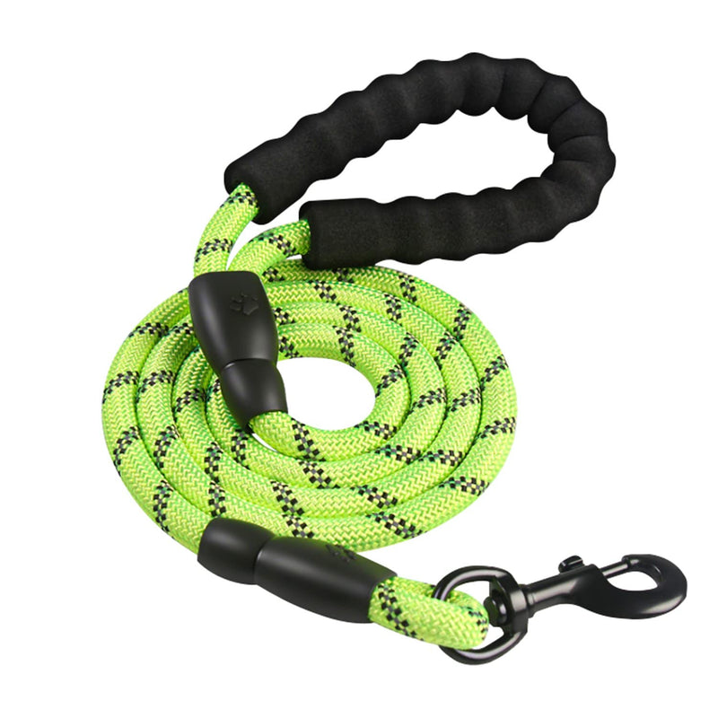 Intirilife Reflective Nylon Dog Lead Pet Lead in Green with 1.5 Meters Length for Walking with Your Pet - PawsPlanet Australia