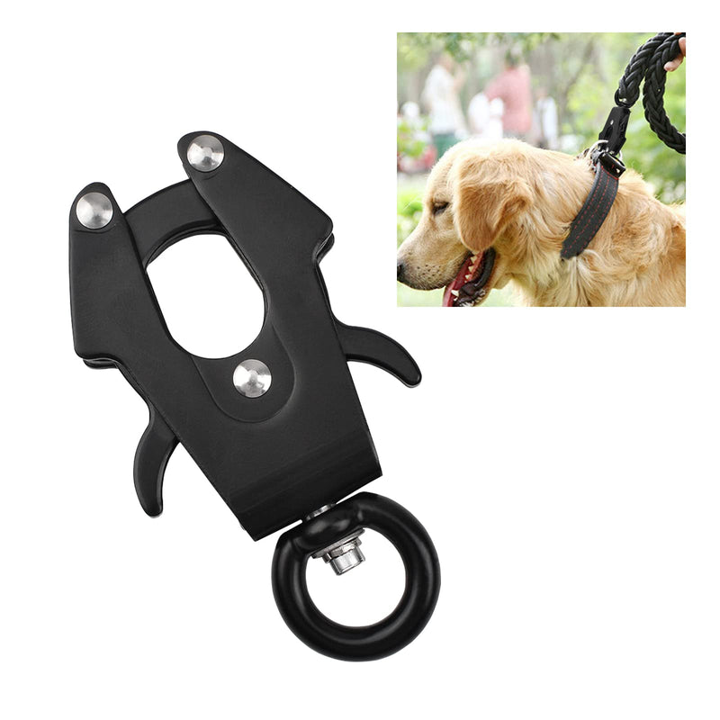 UFURMATE Frog Clip, Space Aluminum Lock, Heavy Duty Quick Release Buckle, Rust Resistant Dog Chain Buckle, Dog Leash Clasp Frog Clip, Replacement - 299kg Capacity, Black 15mm - PawsPlanet Australia