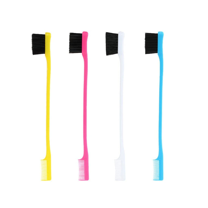 NIANOPKM 4-piece tear stain removal comb, dog eye care comb, double-sided dog eye comb for removing crusts and mucus (white, blue, yellow, pink). - PawsPlanet Australia