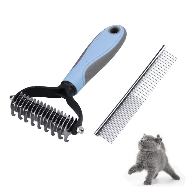 peiyee dog brush undercoat brush for pet grooming Double-sided coat brush for small to large dogs and cats - PawsPlanet Australia