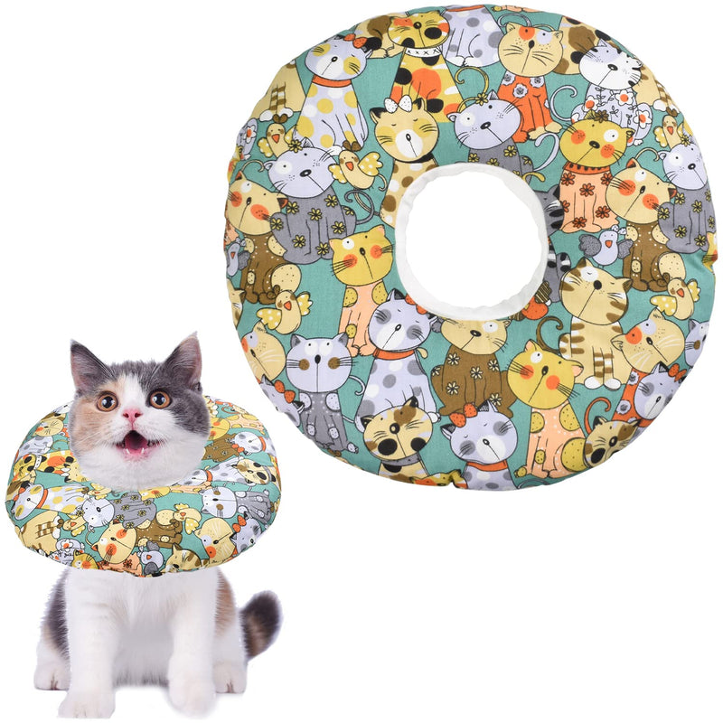 Neck ruffs for cats and dogs, soft protective collar, cat anti-bite recovery collar, protective collar, adjustable protective collar to prevent infections, cotton cat collar for puppies and kittens, XS - PawsPlanet Australia