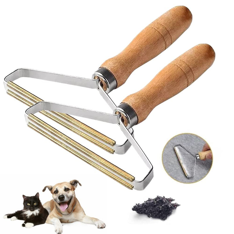 Portable lint remover animal hair, reusable pack of 2 lint roller animal hair, animal hair remover for removing lint or animal hair from clothing, sofas, beds - PawsPlanet Australia