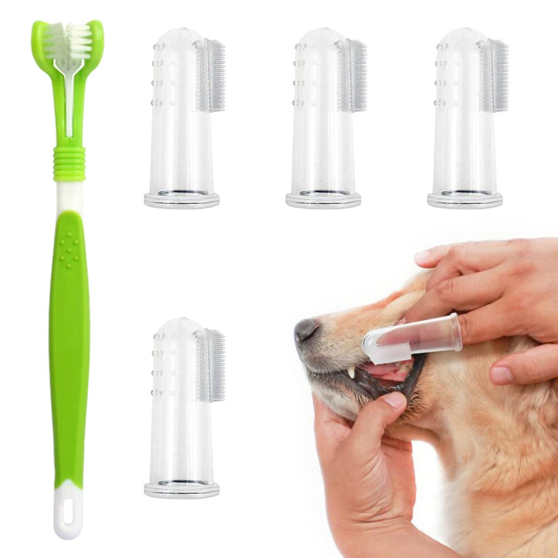 Dog Toothbrush Fingerling, Dog Toothbrush Fingerling Reusable, Dog Toothbrush, Fingerlings Dog Dental Care, Pet Toothbrush, Dog Toothbrush Silicone, Dog Toothbrush, Dog Teeth Cleaning Care… 5PCS-1 - PawsPlanet Australia