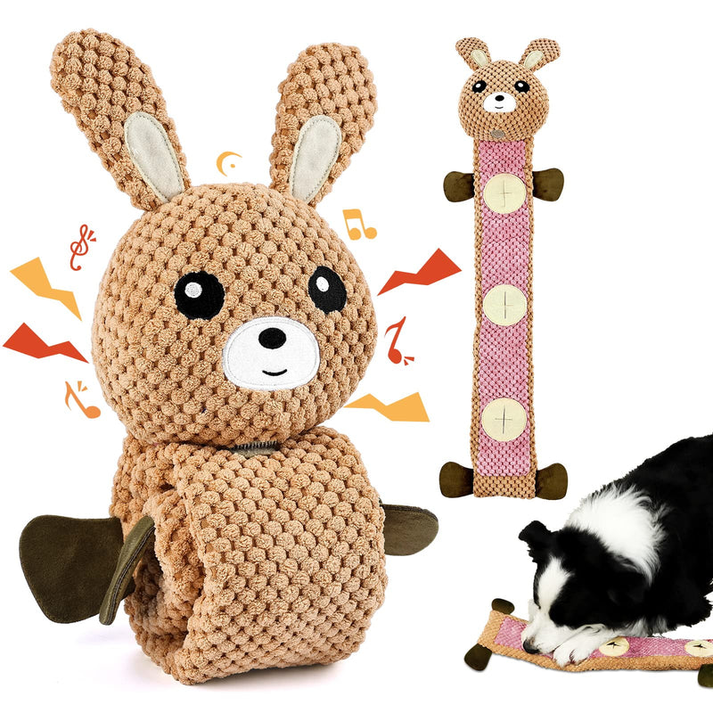 FWLWTWSS Intelligence toy for dogs, dog toy snuff, squeaker, interactive dog toy, dog toy intelligence for stress relief, boredom, for food instinct training rabbit - PawsPlanet Australia
