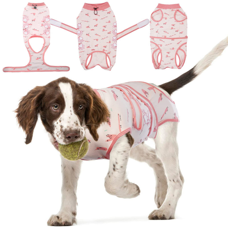 PUMYPOREITY Surgical Suit for Dogs, Healing Suits for Dogs Body Operation Anti-Licking Vest Animal Vest Pet Surgical Suit Abdominal Wounds and Skin Protection for Female Male Dogs (Fox, XXL) Fox - PawsPlanet Australia