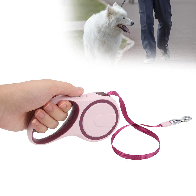 Pet Automatic Traction Rope,plplaaoo Dog Leash, Retractable Non-Slip Handle, One-Hand Brake, Dog Leash for Small and Medium Dogs, Heavy Duty Dog Leash (5M-Red) 5M Red - PawsPlanet Australia