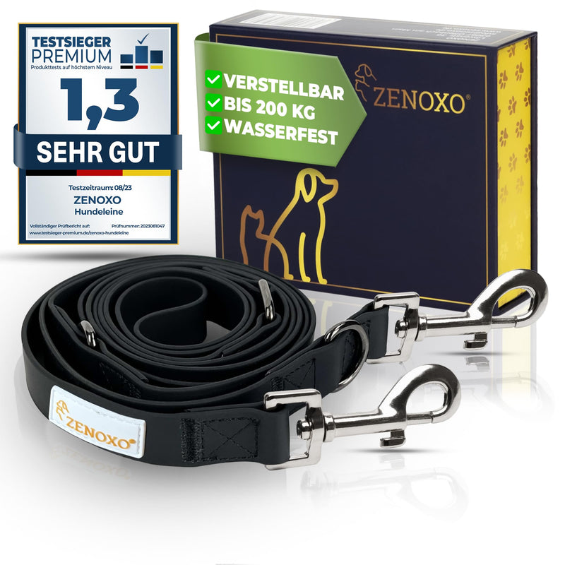 ZENOXO® [221cm] dog leash | Dirt & waterproof - For small & large dogs up to 200kg - 3-way adjustable running leash & shoulder leash - Lightweight dog leash - PawsPlanet Australia