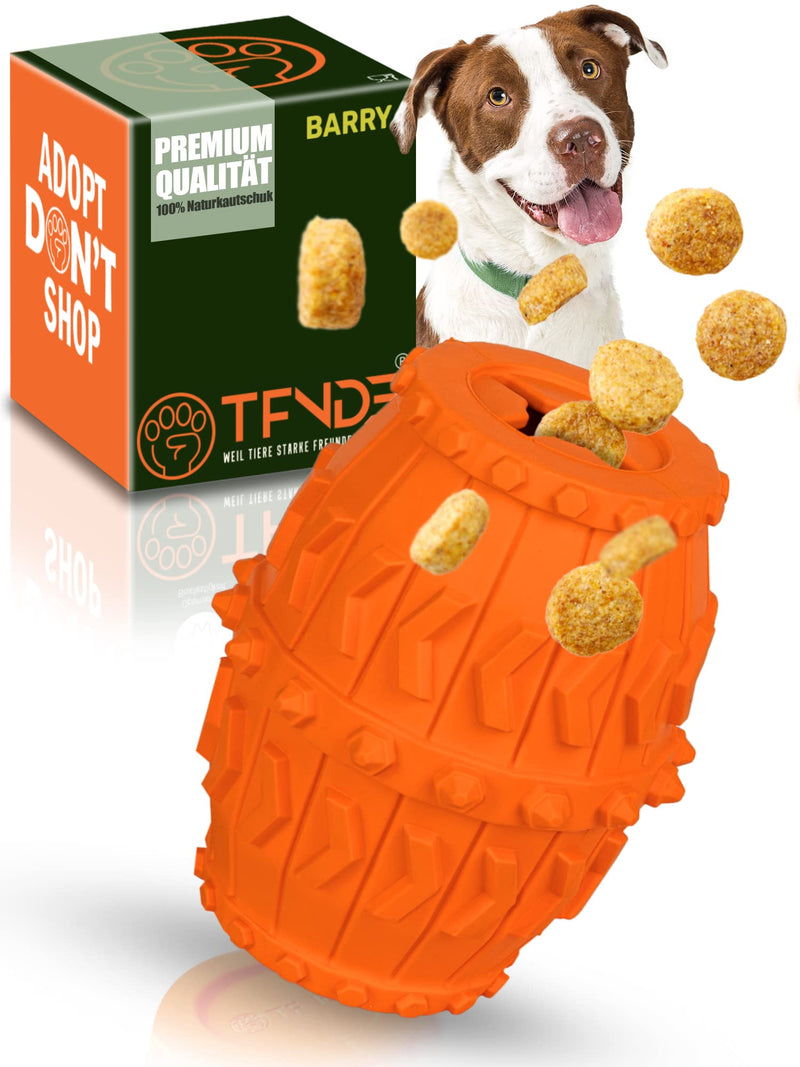 TFNDE® dog toy Barry - extremely robust & safe - dog chew toy for long-lasting activity thanks to optimized design - premium natural rubber laboratory tested - fillable & interactive - PawsPlanet Australia