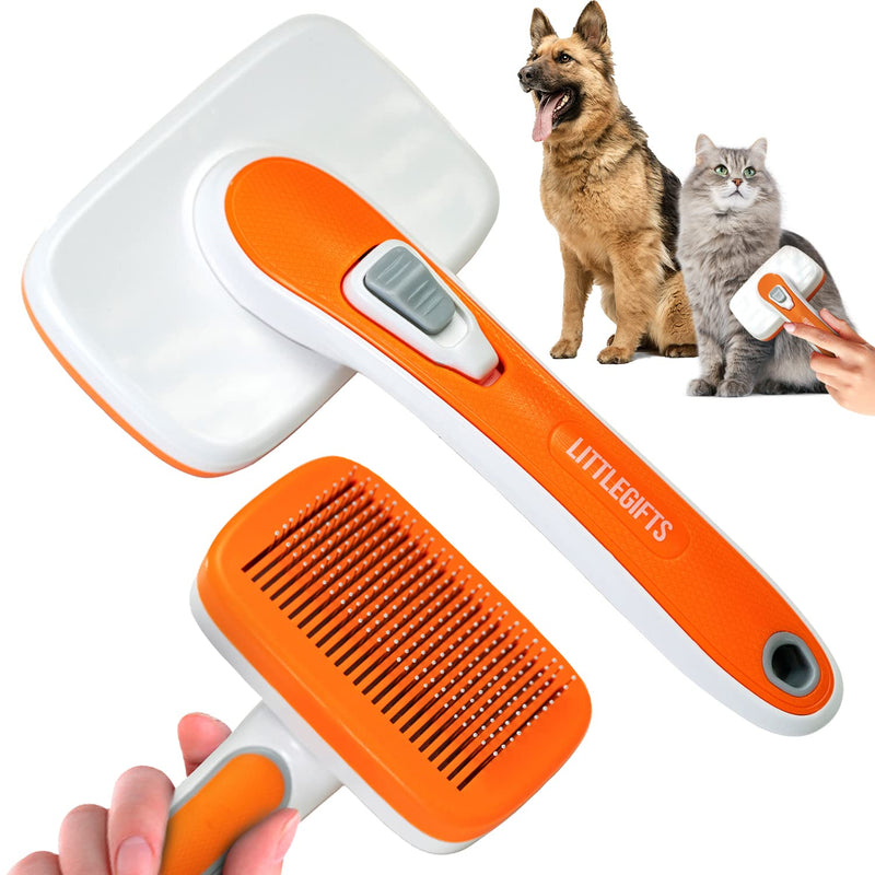 Little Gifts Cat Brush Dog Brush Long Hair Short Hair Animal Hair Remover Animal Hair Brush Cats Dogs Brush - PawsPlanet Australia