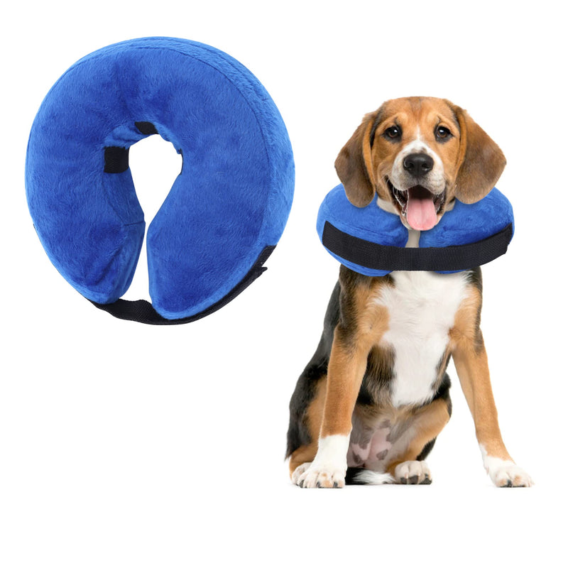 Inflatable Neck Brace for Dogs Cats, Inflatable Dog Collar Neck Brace for Recovery After Surgery or Wounds, Pets Adjustable Protective Collar (M) M - PawsPlanet Australia