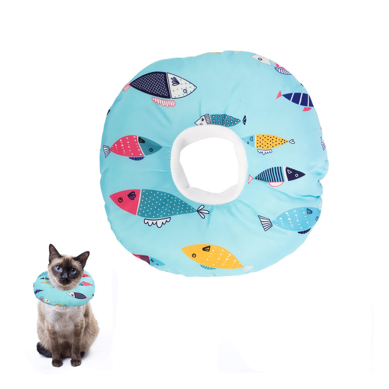 Cat Cone Collar, Adjustable Cat Recovery Collar, Cat Cone Post Surgery for Pets BU-1 Cotton - PawsPlanet Australia